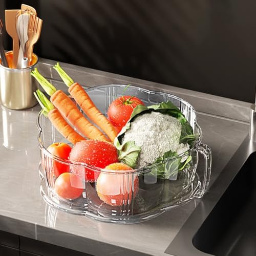 Faltbare, mehrschichtige, transparente, staubdichte Kunststoff-Lebensmittelisolierung, Küchenabdeckung, geeignet für Obst, Gemüse und zubereitete Lebensmittel (zweilagig) von Besshepplo