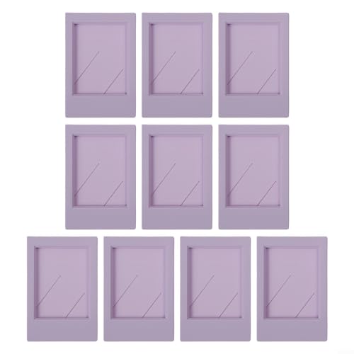 For Durable Mini 3 Inch Photo Frames for Fujifilm For Instax 10 Pack for Protecting Your Memories (Purple) von Besshepplo