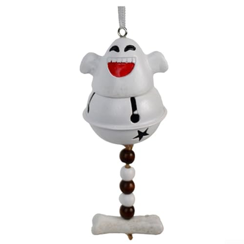 Halloween-Glockenanhänger aus Kunstharz, Dekoration zum Aufhängen an der Tür, mit fantasiellem Design und Sound für den festlichen Gebrauch (lachendes Gesicht) von Besshepplo