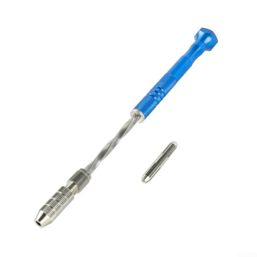 Handbohrer, halbautomatisch, 0, 53 mm, mit 10 kleinen Bohrern, entworfen für Holz, Gummi, Kunststoff und Bernstein (Set A) von Besshepplo