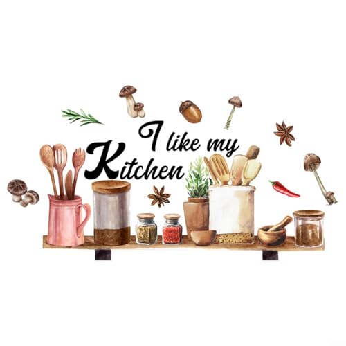Home Decoration Wall Stickers Fun Cook Utensils Design for Restaurants and Kitchens Home Decoration Wall Stickers Fun Cook Utensils Design for Restaurants and Kitchens von Besshepplo