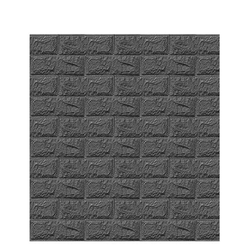 Kreative 3D-Tapete, Alternativen, einfach anzubringen, dekorative Lösung für moderne Innenräume (3 mm Dicke, dunkelgrau) von Besshepplo