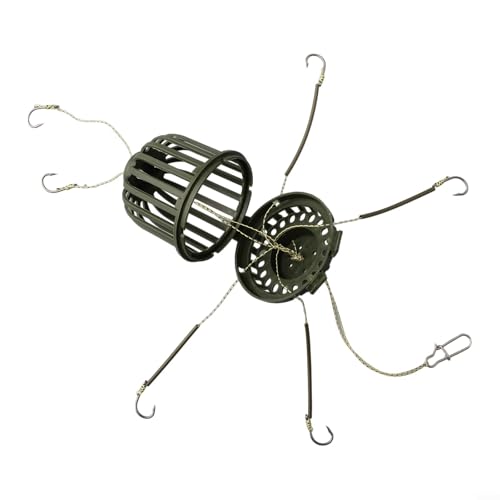 Leichter Outdoor-Köder-Futterkäfig mit sechs robusten Haken für Angler Leichter Outdoor-Köder-Futterkäfig mit sechs robusten Haken für Angler von Besshepplo