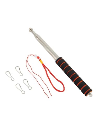 Leichter verstellbarer Fahnenmast aus Edelstahl für Outdoor-Aktivitäten (rot) von Besshepplo