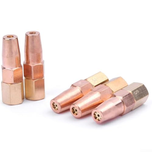 Multifunktions-Oxy-Propan-Schweißdüsen 5 Stück Messingspitzen für H016 Taschenlampe entworfen für Metallbiegen (0,9 mm) von Besshepplo