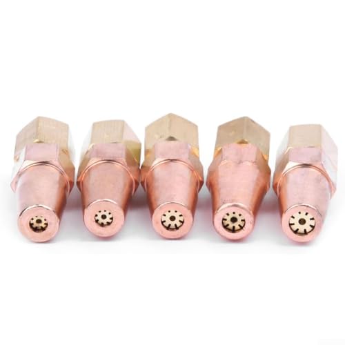 Multifunktions-Oxy-Propan-Schweißdüsen 5 Stück Messingspitzen für H016 Taschenlampe entworfen für Metallbiegen (1,3 mm) von Besshepplo