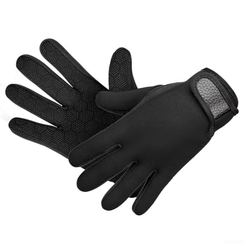Neoprenanzug-Handschuhe mit Wärmedämmung, 5 mm, für Tauchen, Angeln, Wassersport, UV-Schutz, rutschfest, kratzfest, Größe XL, Blau Neoprenanzug-Handschuhe mit Wärmedämmung, 5 mm, für Tauchen, Angeln, Wassersport, UV-Schutz, rutschfest, kratzfest, Größe XL, Blau von Besshepplo