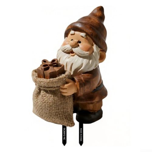 PVC Gartenkarteneinsatz mit Weihnachtselementen für die Gartendekoration im Freien, wetterfester Bodenpfahl für Feiertage (DC20012) von Besshepplo