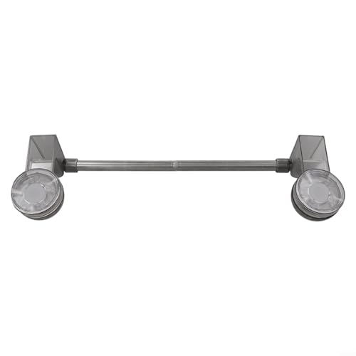 Platzsparende Handtuchstange mit Saugnapf, Edelstahl, 30 ~ 60 cm, verstellbarer Halter für Handtuch und mehr von Besshepplo