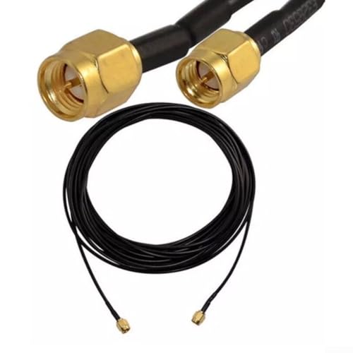 RG174 Antennen-Verlängerungskabel mit zwei SMA-Steckern, robust, 10 m von Besshepplo