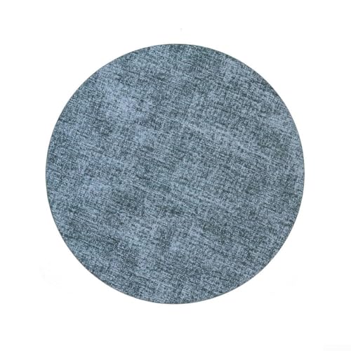 Runde Tischsets aus PU-Leder, schützendes und stilvolles Esszubehör für jeden Tisch (blau) von Besshepplo