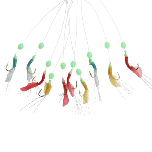 Schlankes Design Angelvorfächer mit 10 Haken für zuverlässige Leistung (10#) von Besshepplo