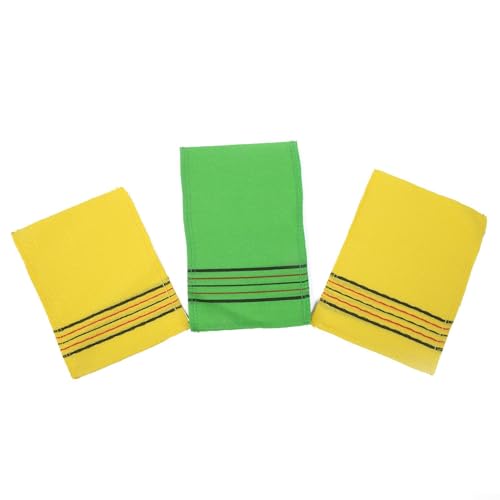 Scrubbing and Peeling Bath Towel for Dirt and Dead Skin Removal, Absorbent Towel Suitable for Home Bathing and Sports Cleaning (3pcs Green) von Besshepplo