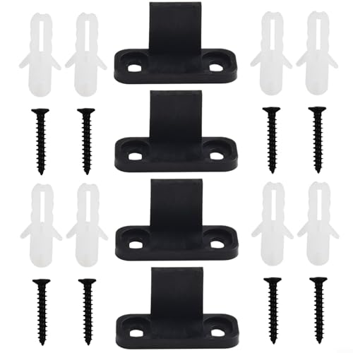 Steuern Sie Ihre Scheunentüren einfach mit diesem Set aus 4 verstellbaren Anti-Schwenk-Hardware von Besshepplo