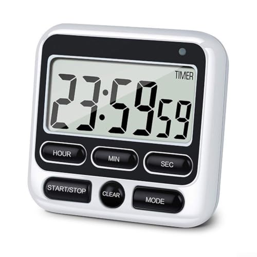Timer mit lautem Alarm und Count-Up/Down-Funktion für jede zeitgesteuerte Aufgabe (schwarz) von Besshepplo