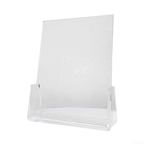 Transparenter U-förmiger Acrylrahmen zum Präsentieren von geschätzten Erinnerungen oder professionellen Displays mit pflegeleichten und Materialeigenschaften (vertikales Modell) von Besshepplo