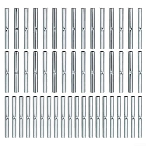 Zuverlässige 50 Stück Zeltstangen-Verbindungsrohre, Ersatz für 5 mm/6 mm Fiberglas-Zelte, leicht und einfach zu verstauen (5 mm) von Besshepplo