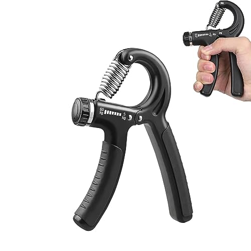 Handtrainer Fingertrainer Unterarmtrainer,5-60kg Verstellbarer Griffkraft Trainer Handgriffe für Handgelenk Unterarm Trainingskraft Trainer Rutschfester Für Sportler und Handrehabilitationsübungen von Bessy shop