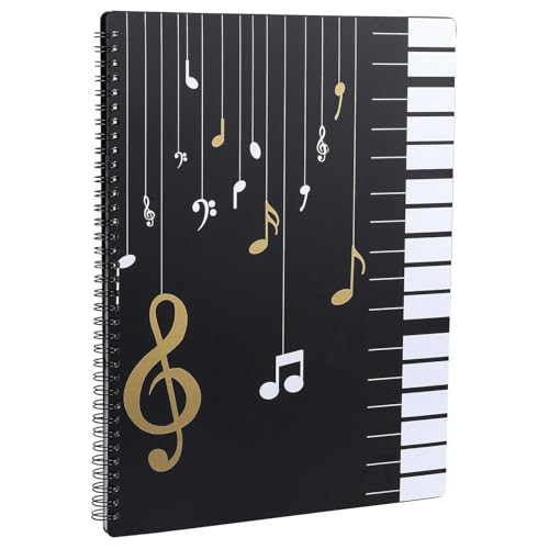 Bessy shop A4 Notenmappe, 60 Seiten, Schwarz, Wasserdicht, Polypropylen (PP), A4, Schlicht, 1/4 Schnitt, Oberseite von Bessy shop