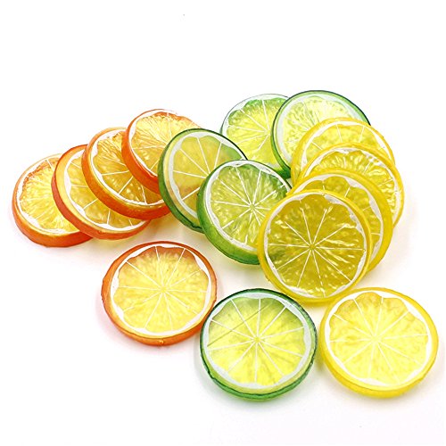 15 Best Künstliche Früchte Scheiben – je 5 Stück (orange, lime & Lemon) Dekoration Küche Home Display Prop von Best Artificial