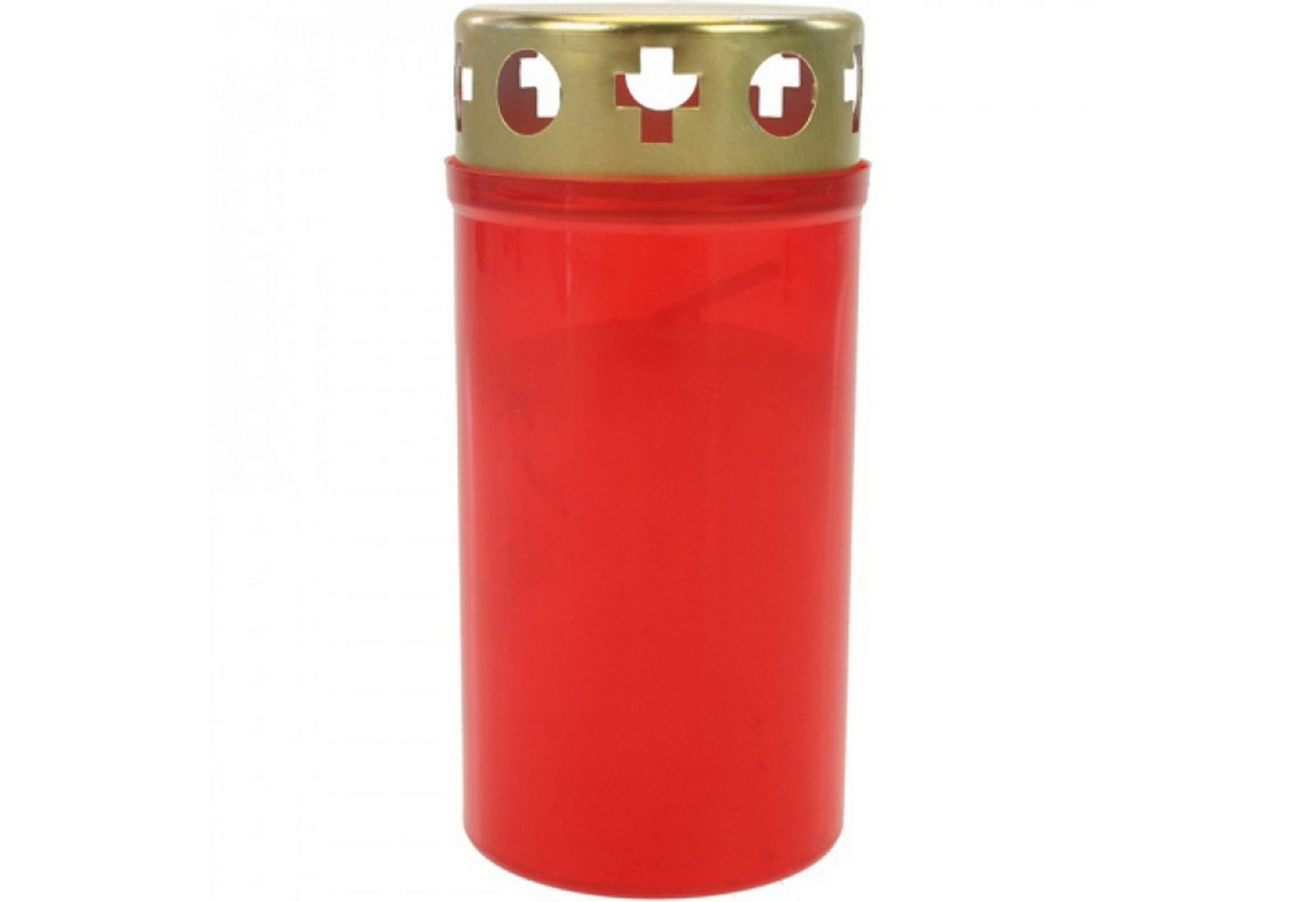 Jean Products Grabkerze Grablicht Brenner Nr.3 rot mit Golddeckel (Stück, 1-tlg., Grablicht), Trauerlicht Gedenkkerze Grabdekoration Grabdeko Jean Products Grabkerze Grablicht Brenner Nr.3 rot mit Golddeckel (Stück, 1-tlg., Grablicht), Trauerlicht Gedenkkerze Grabdekoration Grabdeko von Jean Products