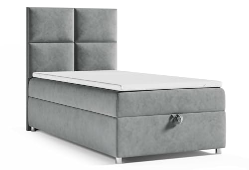 Best For Home Trinity K2 Boxspringbett Single Bonellfederkern | Boxspringbett mit Matratze und Topper | Boxspringbett 70x200 mit Bettkasten| Einzelbett | Polsterbett - Lieferung an die Bordsteinkante Best For Home Trinity K2 Boxspringbett Single Bonellfederkern | Boxspringbett mit Matratze und Topper | Boxspringbett 70x200 mit Bettkasten| Einzelbett | Polsterbett - Lieferung an die Bordsteinkante von Best For Home