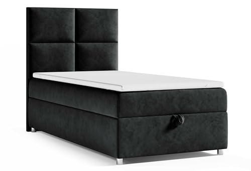 Best For Home Trinity K2 Boxspringbett Single Bonellfederkern | Boxspringbett mit Matratze und Topper | Boxspringbett 90x200 mit Bettkasten| Einzelbett | Polsterbett - Lieferung an die Bordsteinkante Best For Home Trinity K2 Boxspringbett Single Bonellfederkern | Boxspringbett mit Matratze und Topper | Boxspringbett 90x200 mit Bettkasten| Einzelbett | Polsterbett - Lieferung an die Bordsteinkante von Best For Home