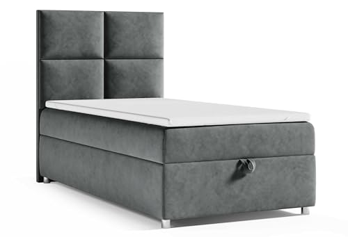 Best For Home Trinity K2 Boxspringbett Single Bonellfederkern | Boxspringbett mit Matratze und Topper | Boxspringbett 90x200 mit Bettkasten| Einzelbett | Polsterbett - Lieferung an die Bordsteinkante Best For Home Trinity K2 Boxspringbett Single Bonellfederkern | Boxspringbett mit Matratze und Topper | Boxspringbett 90x200 mit Bettkasten| Einzelbett | Polsterbett - Lieferung an die Bordsteinkante von Best For Home