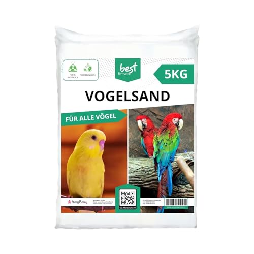 Best For Home Vogelsand | Vogelsand 5kg für Käfig | Quarzsand Vogelsand - Leicht zu dosieren und gleichmäßig zu verteilen | Papagei Sand Idealer Bodengrund für Käfige und Volieren Best For Home Vogelsand | Vogelsand 5kg für Käfig | Quarzsand Vogelsand - Leicht zu dosieren und gleichmäßig zu verteilen | Papagei Sand Idealer Bodengrund für Käfige und Volieren von Best For Home