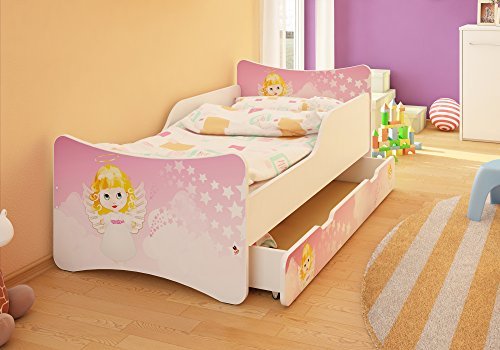 Best For Kids Kinderbett mit Schaummatratze TÜV Zertifiziert 70x140 - MIT SCHUBLADE von Best For Kids
