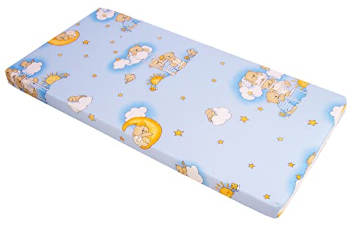 Best For Kids Kinderbettmatratze Reisebettmatratze Babymatratze Schaumstoff Matratze 70x140cm (Blau) von Best For Kids