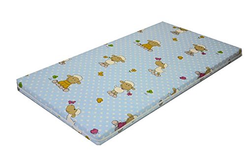 Best For Kids Kinderbettmatratze Reisebettmatratze Babymatratze Schaumstoff Matratze 70x140cm blau von Best For Kids