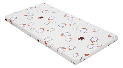 Best For Kids Kinderbettmatratze - für Allergiker geeignet - 60 x 120 cm - in 6 verschiedenen Designs erhältlich - auf Schadstoffe geprüft - Qualitätssiegel - 100% Baumwolle von Best For Kids