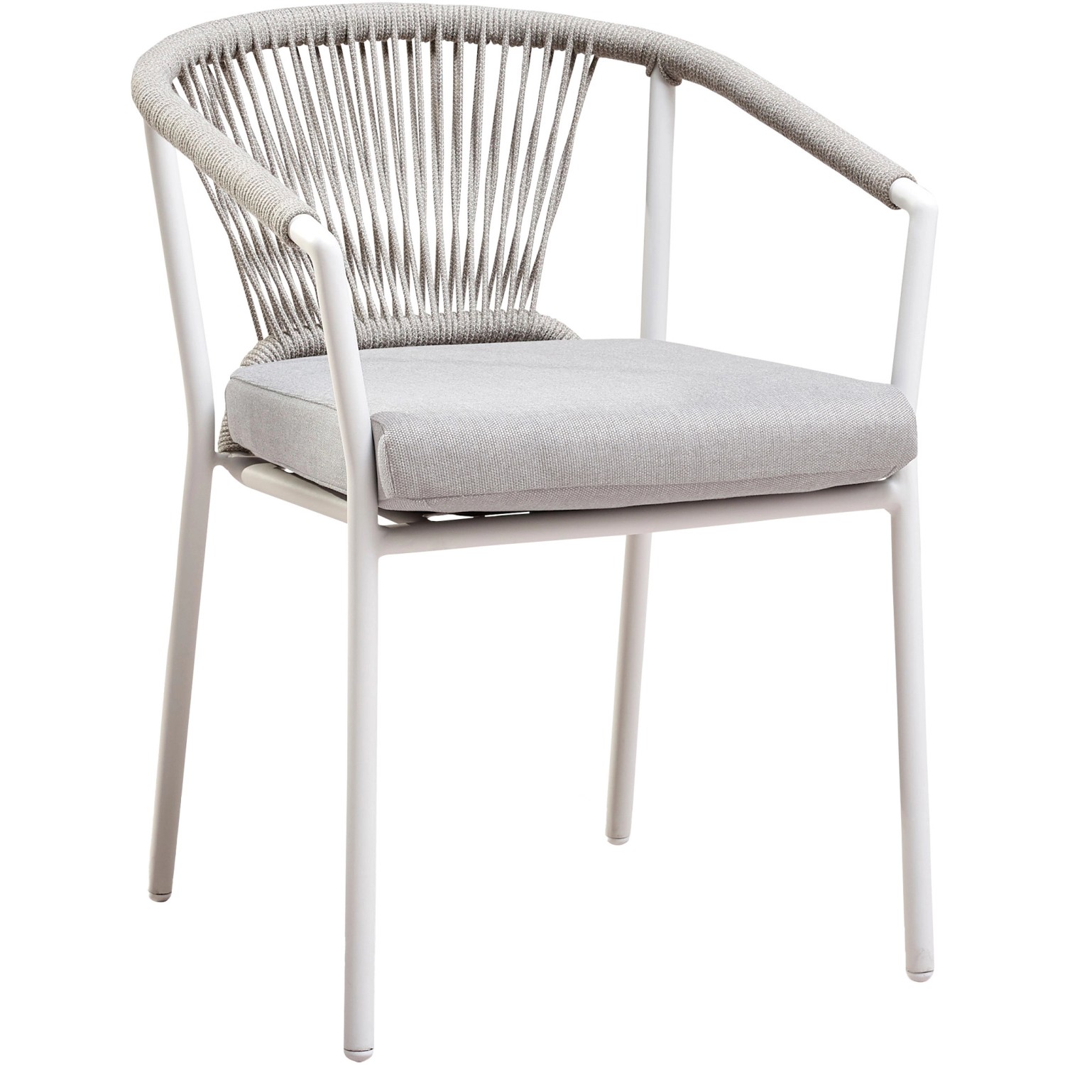 Best Dining-Sessel Matera 59 cm x 61 cm x 79 cm Weiß/Sand von Best Freizeitmöbel