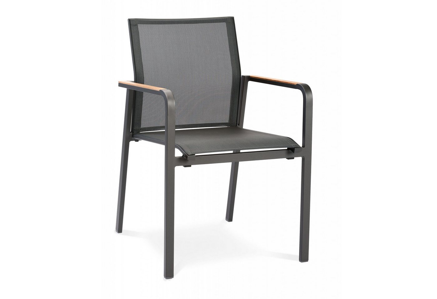 Best Freizeitmöbel Gartenstuhl Best Freizeitmöbel Stapelsessel Paros anthrazit/Teak ca. 56 x 64 x Best Freizeitmöbel Gartenstuhl Best Freizeitmöbel Stapelsessel Paros anthrazit/Teak ca. 56 x 64 x von Best Freizeitmöbel