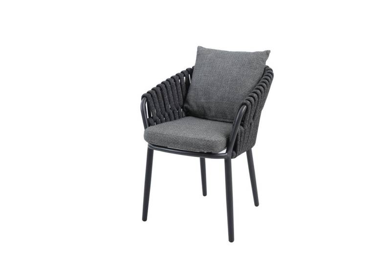 Best Freizeitmöbel Gartenstuhl Best Torino Dinning Sessel Gartenstuhl mit Armlehnen Anthrazit 58 x von Best Freizeitmöbel