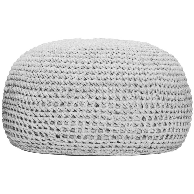 Best Pouf Ronda 55 cm x 55 cm x 41 cm Light Grey von Best Freizeitmöbel