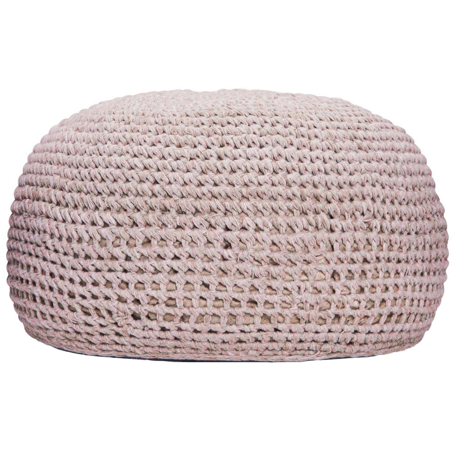 Best Pouf Ronda 55 cm x 55 cm x 41 cm Soft Pink von Best Freizeitmöbel