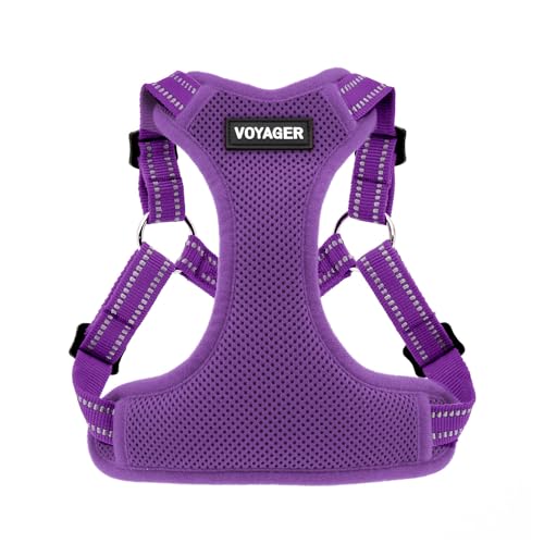 Best Pet Supplies Voyager Verstellbares Hundegeschirr, atmungsaktiv, kein Ziehgeschirr für kleine, mittelgroße und große Hunde, strapazierfähiges Geschirr zum Gehen, Joggen, einfacher Einstieg in von Best Pet Supplies