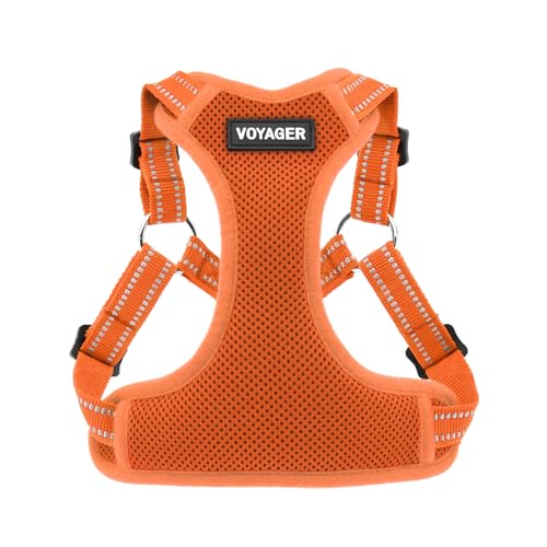 Best Pet Supplies Voyager Verstellbares Hundegeschirr, atmungsaktiv, kein Ziehgeschirr für kleine, mittelgroße und große Hunde, strapazierfähiges Geschirr zum Gehen, Joggen, einfacher Einstieg in von Best Pet Supplies