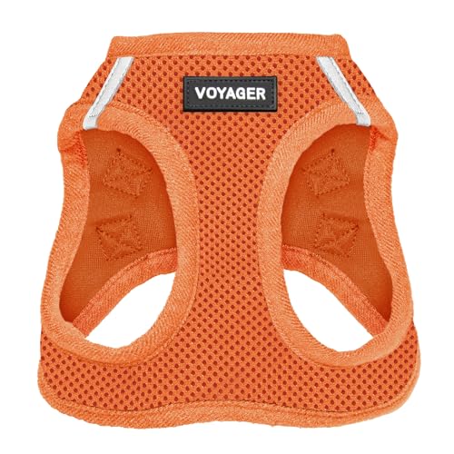 Voyager Step-In Air-Hundegeschirr – Allwetter-Mesh-Step-in-Weste für kleine und mittelgroße Hunde und Katzen von Best Pet Supplies – Geschirr (Orange), XXS von Best Pet Supplies