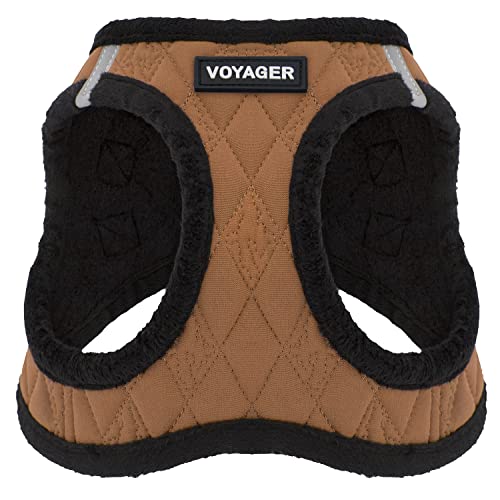 Voyager Step-In Plush Dog Harness - Soft Plush, Step In Vest Harness for Small and Medium Dogs by Best Pet Supplies - Harness (Beige Plush), L (Brust:18"-20.5") von Best Pet Supplies