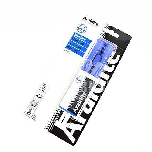 Araldite® Zwei-Komponenten-Epoxid-Kunstharzkleber, 24 ml Spritze, Standard, Ultra-Strong von Best Price Square