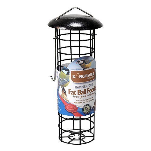 Kingfisher BF042 Hammerschlaglackierung Fetter Ball Vogelfütterer, Braun, 10 x 10 x 34 cm Kingfisher BF042 Hammerschlaglackierung Fetter Ball Vogelfütterer, Braun, 10 x 10 x 34 cm von Best Price Square