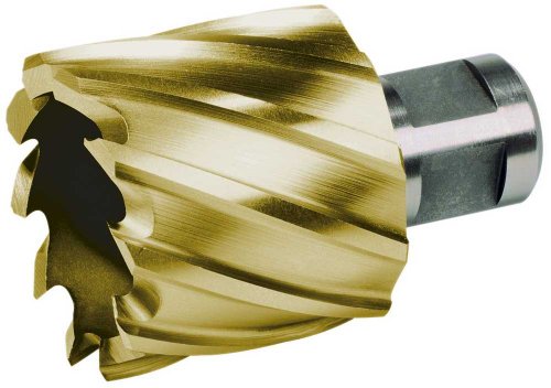 TERRAX by RUKO Kernbohrer Ø 30 mm – HSS-TiN Kronenbohrer mit Weldon-Schaft – Kernbohrer für Magnetbohrmaschine & Metall – Titan-beschichtet, lange Standzeit & präzise Bohrungen von Best Price Square