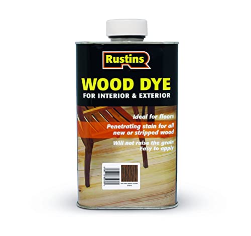 WOOD DYE BROWN MAHOGANY 250ML WDBM250 By RUSTIN'S von Rustins