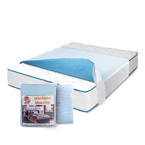 PimPam Factory – Saugfähige, wasserdichte und waschbare Unterlagen – Maße: 135 x 85 cm – Atmungsaktiv – Ideal für Pflegeheim- und Krankenhausbetten Packungen: 2 von Best Quality PIMPAM FACTORY 100% Guaranteed