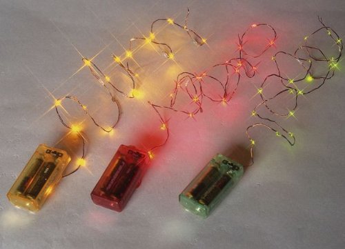 LED Mini-Lichterkette 20'er Batteriebetrieb gelb-gold 725-40 von Best Season