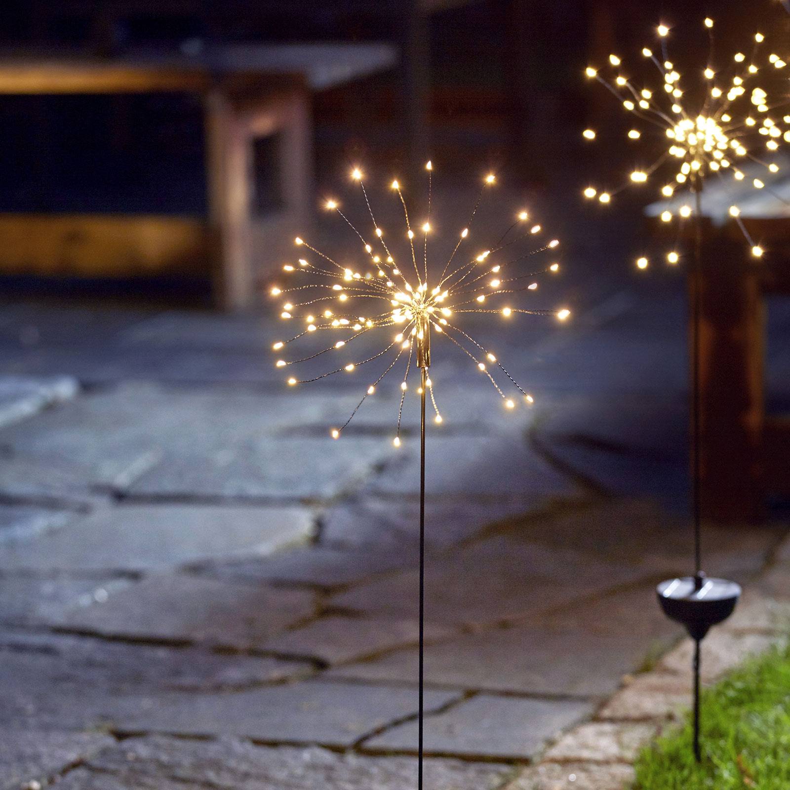 LED-Solarleuchte Firework mit Erdspieß, 100 cm von STAR TRADING