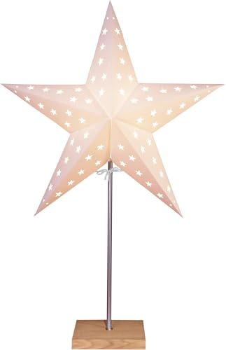 Star Leo Standleuchte, Papier, Beige/Braun, 60 x 43 cm Star Leo Standleuchte, Papier, Beige/Braun, 60 x 43 cm von Star